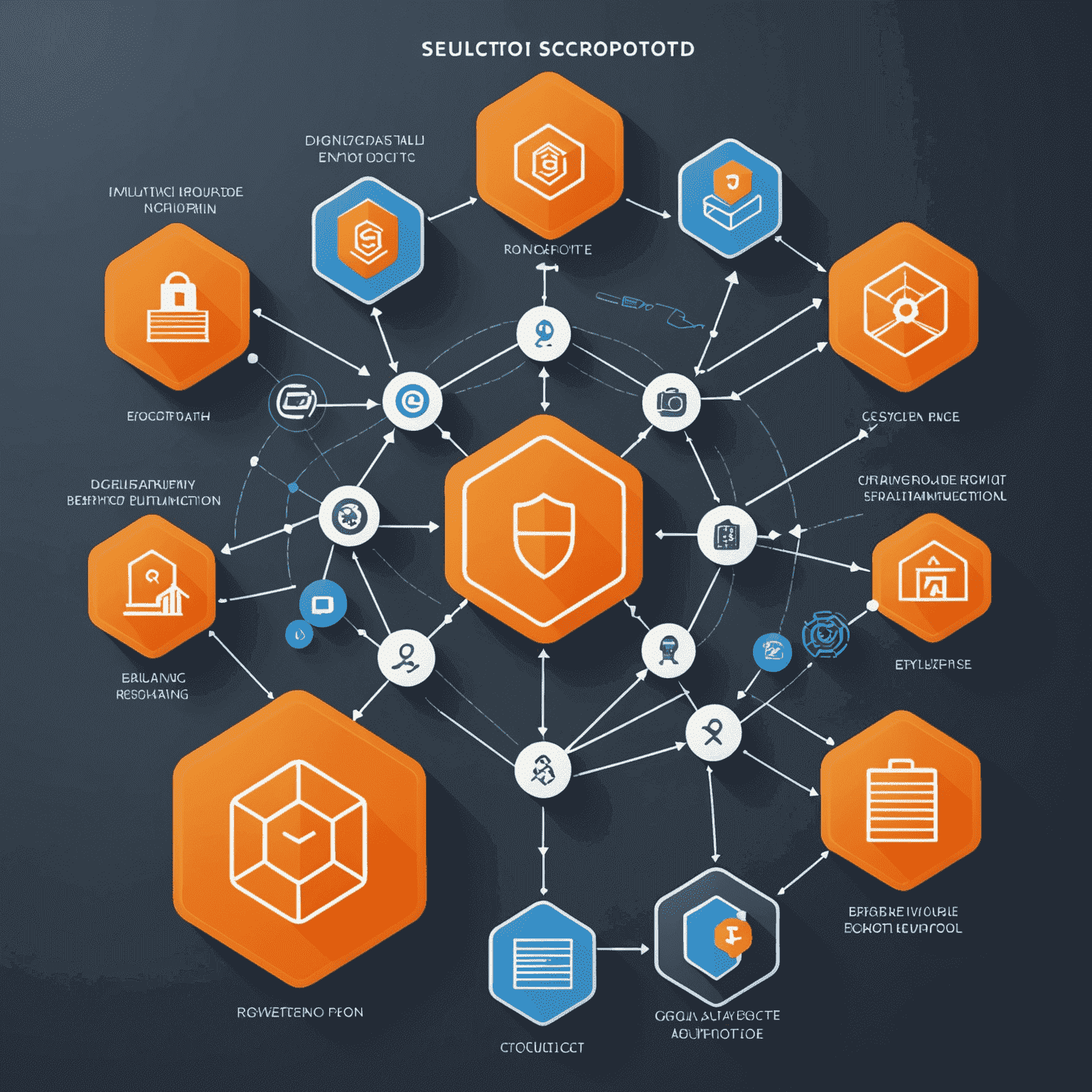 A diagram illustrating RollerCoin's multi-layered security protocols, including encryption, two-factor authentication, and cold storage for digital assets